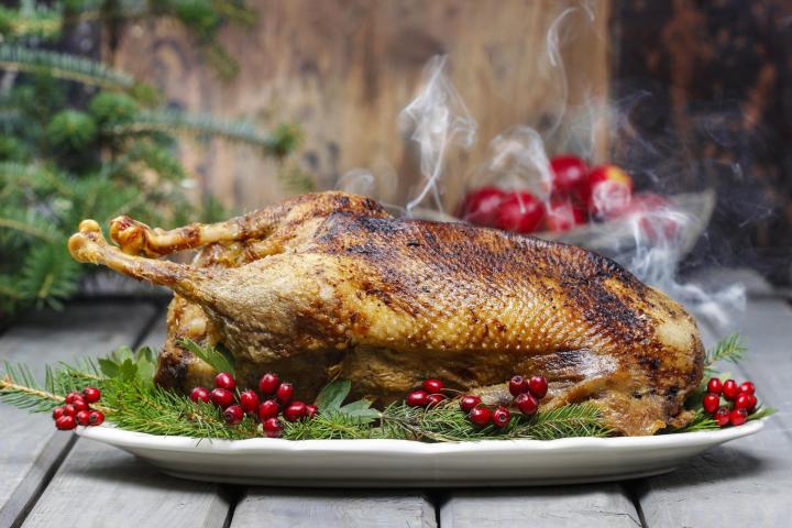 Roast goose. Photo by Agnes Kantaruk/Shutterstock