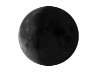 Image of waning quarter moon